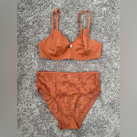 aerie Other - Aerie real me full coverage bra 36B/ high cut lace bikini set M
